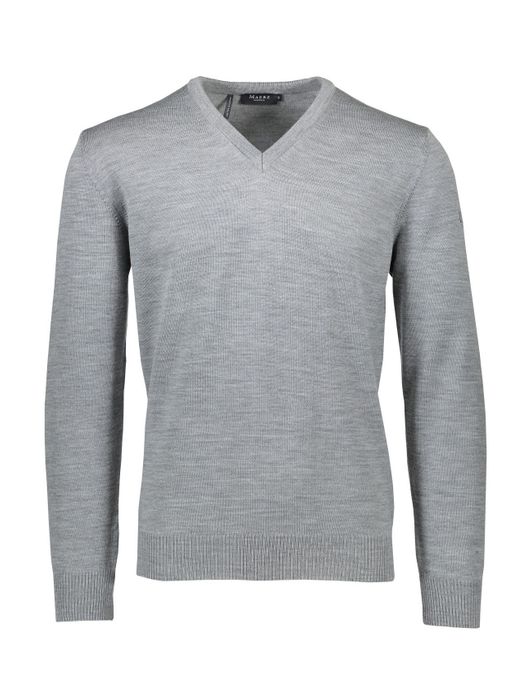 Maerz pullover mercury grey merinowol classic fit