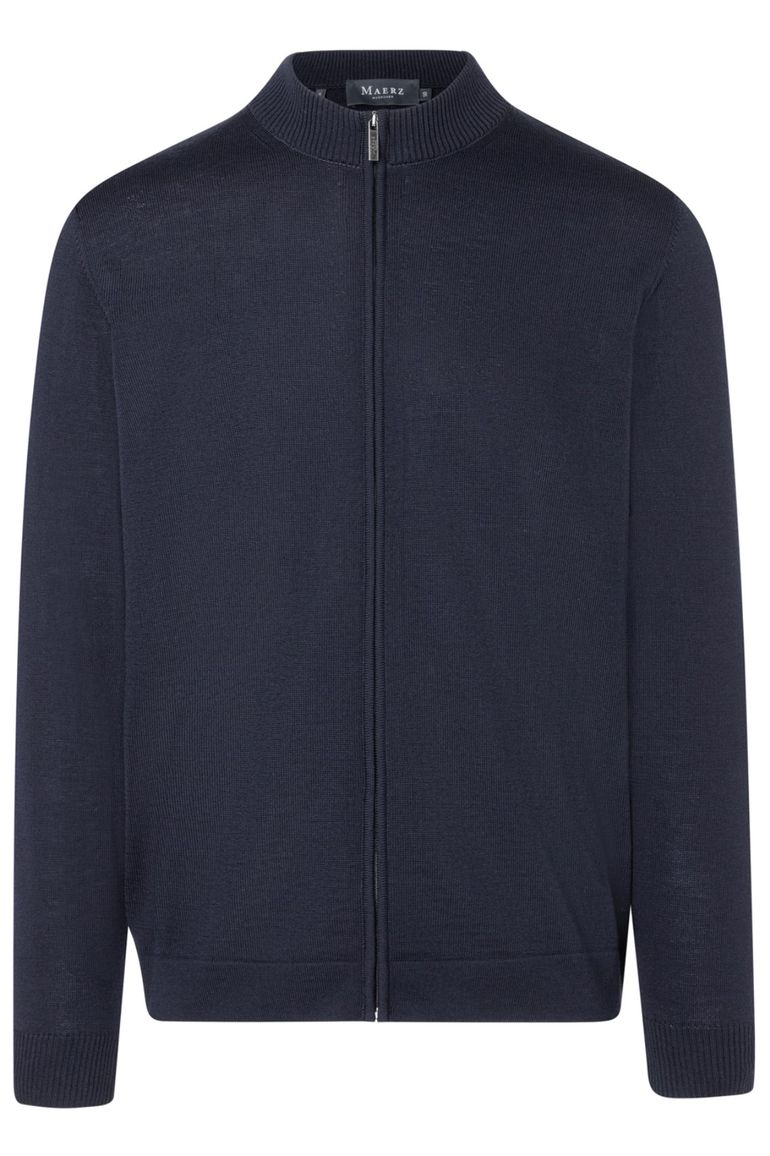 Maerz vest donkerblauw merinowol superwash