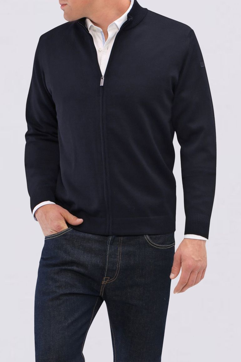 Maerz vest donkerblauw merinowol superwash