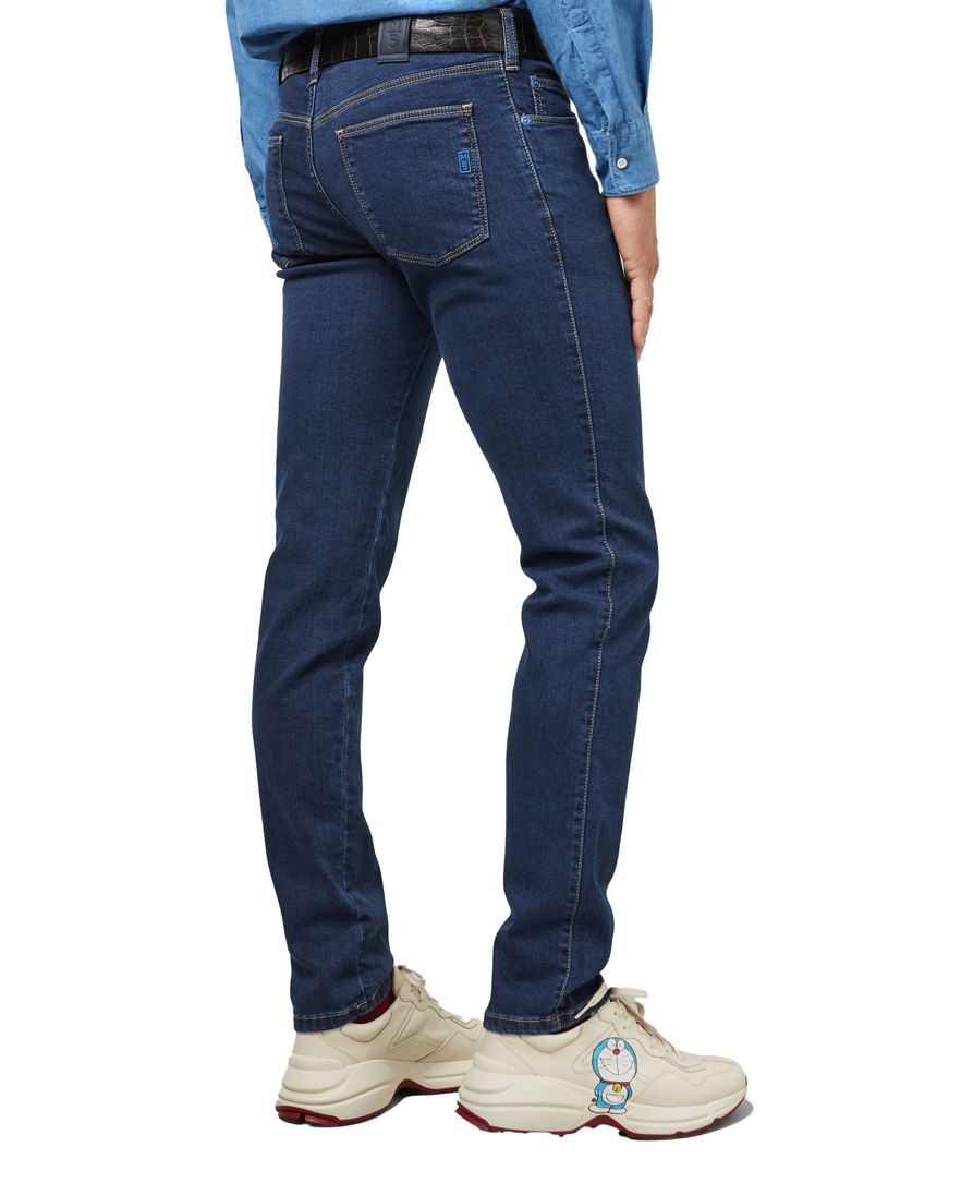 Meyer nette jeans navy 5-pocket effen denim