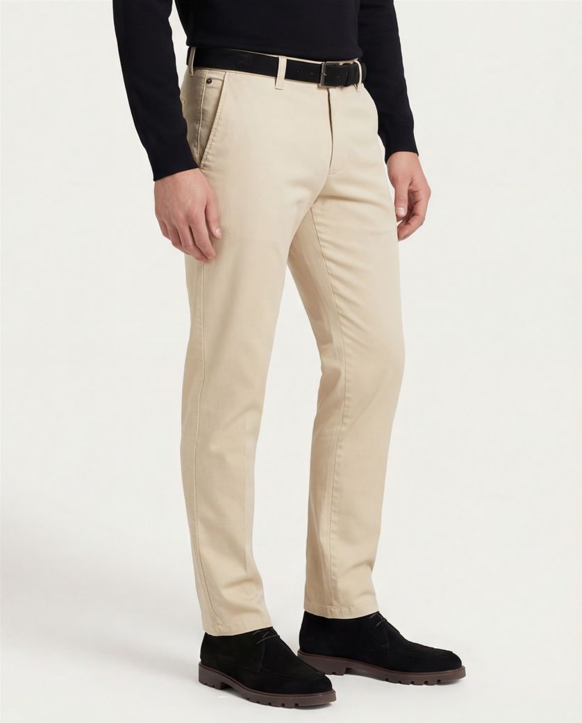 M.E.N.S. pantalon chino katoen beige Madison