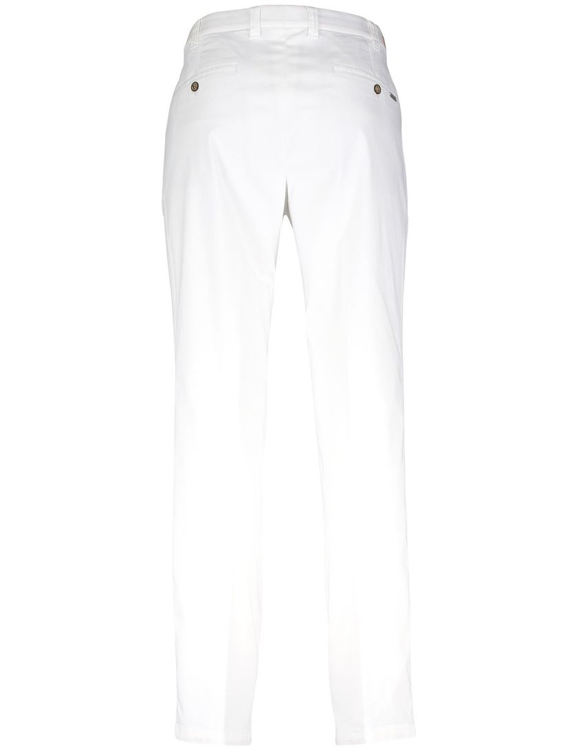 Pantalon stretch M.E.N.S. wit katoen