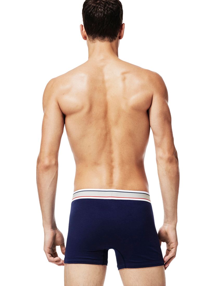 Lacoste boxershorts grijs/rood/nayv 3-pack