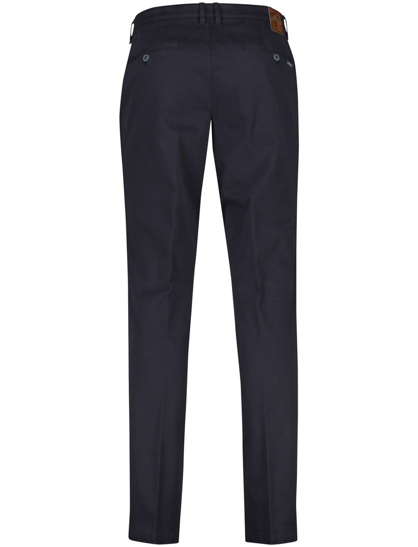 M.E.N.S. broek donkerblauw effen katoen