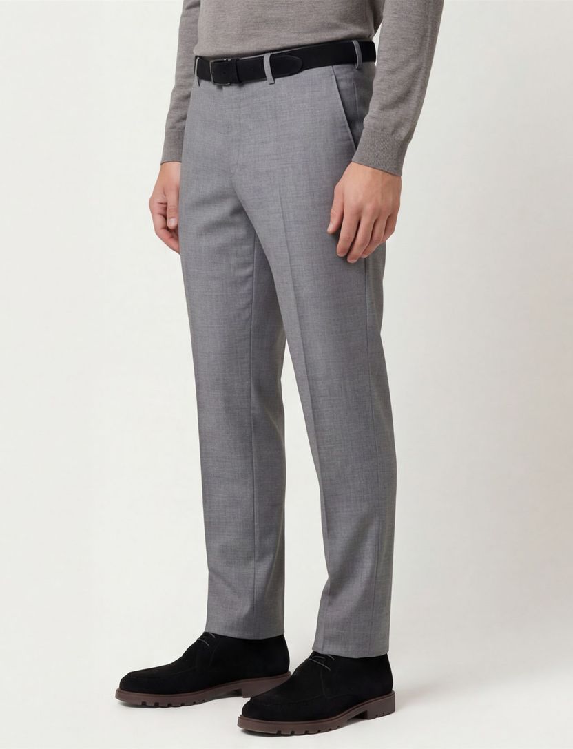 M.E.N.S. pantalon wol Madison grijs