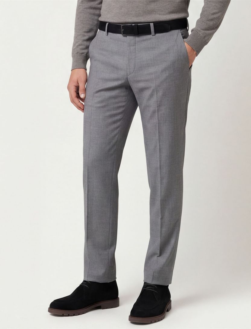 M.E.N.S. pantalon wol Madison grijs