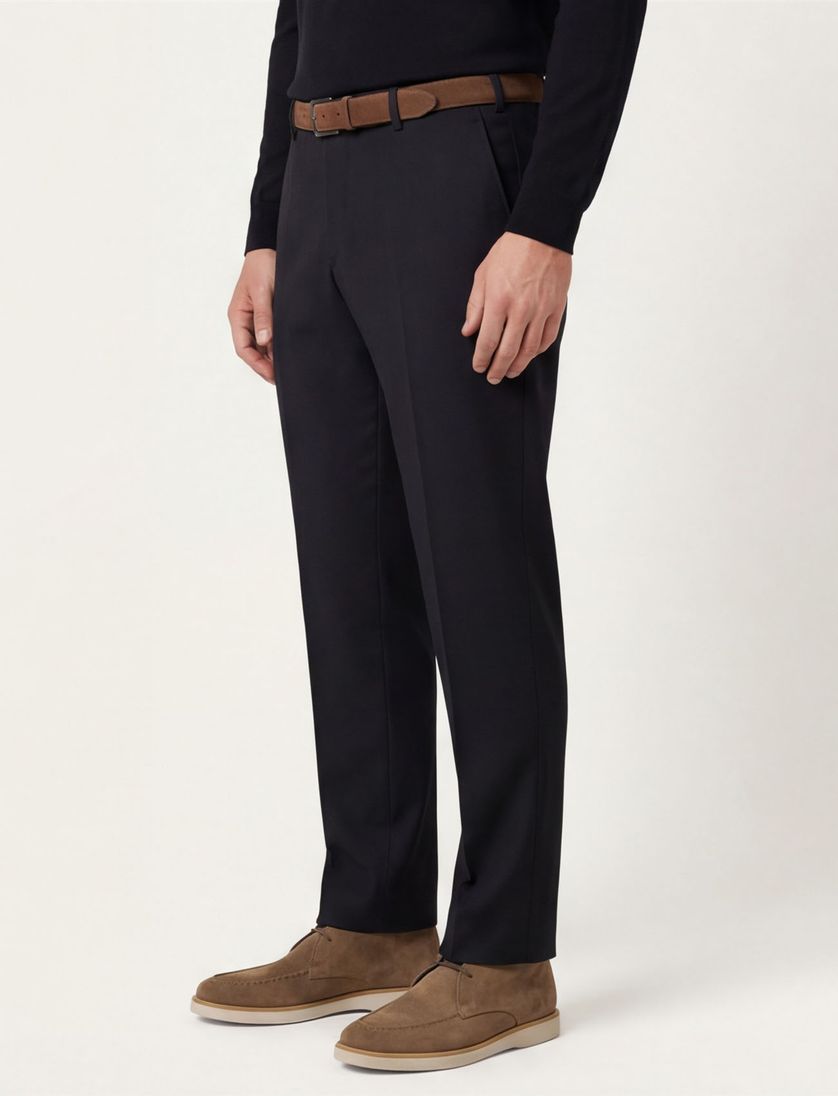 M.E.N.S. pantalon marineblauw wol Madison-U