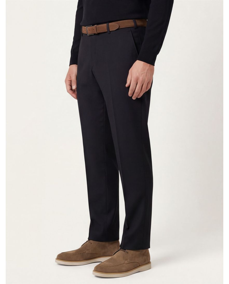 M.E.N.S. pantalon marineblauw wol Madison-U