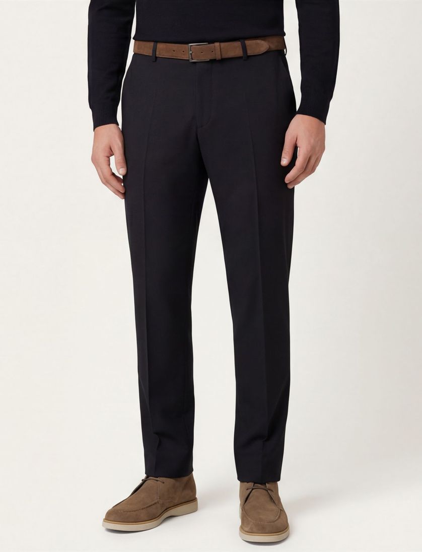 M.E.N.S. pantalon marineblauw wol Madison-U