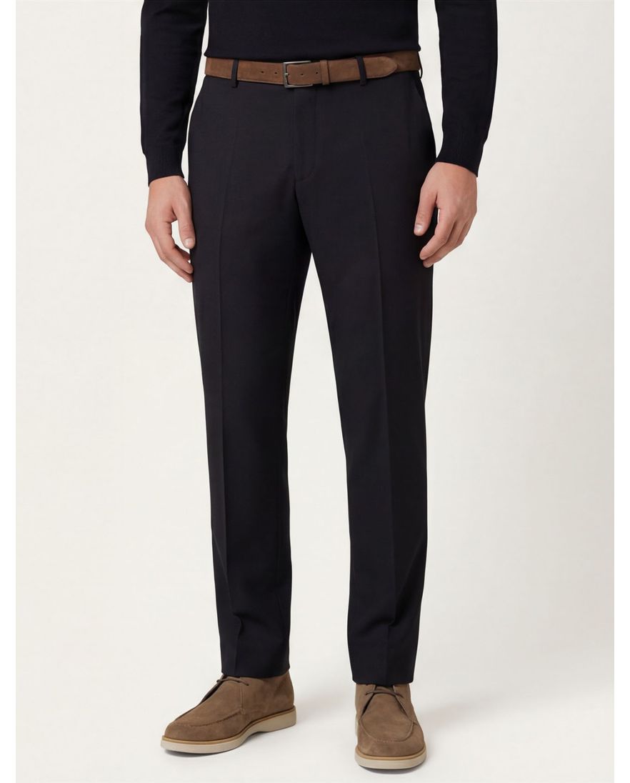 M.E.N.S. pantalon marineblauw wol Madison-U