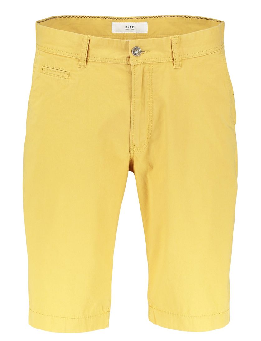 Gele bermuda Brax regular fit