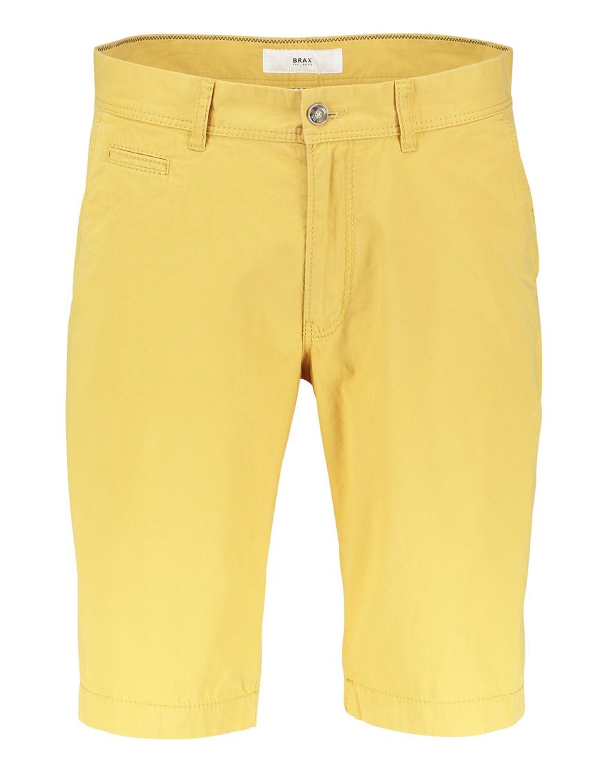 Shorts Brax regular fit geel