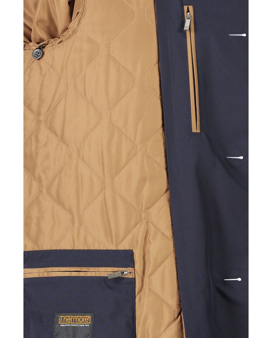 Dressler jack blauw knopen normale fit