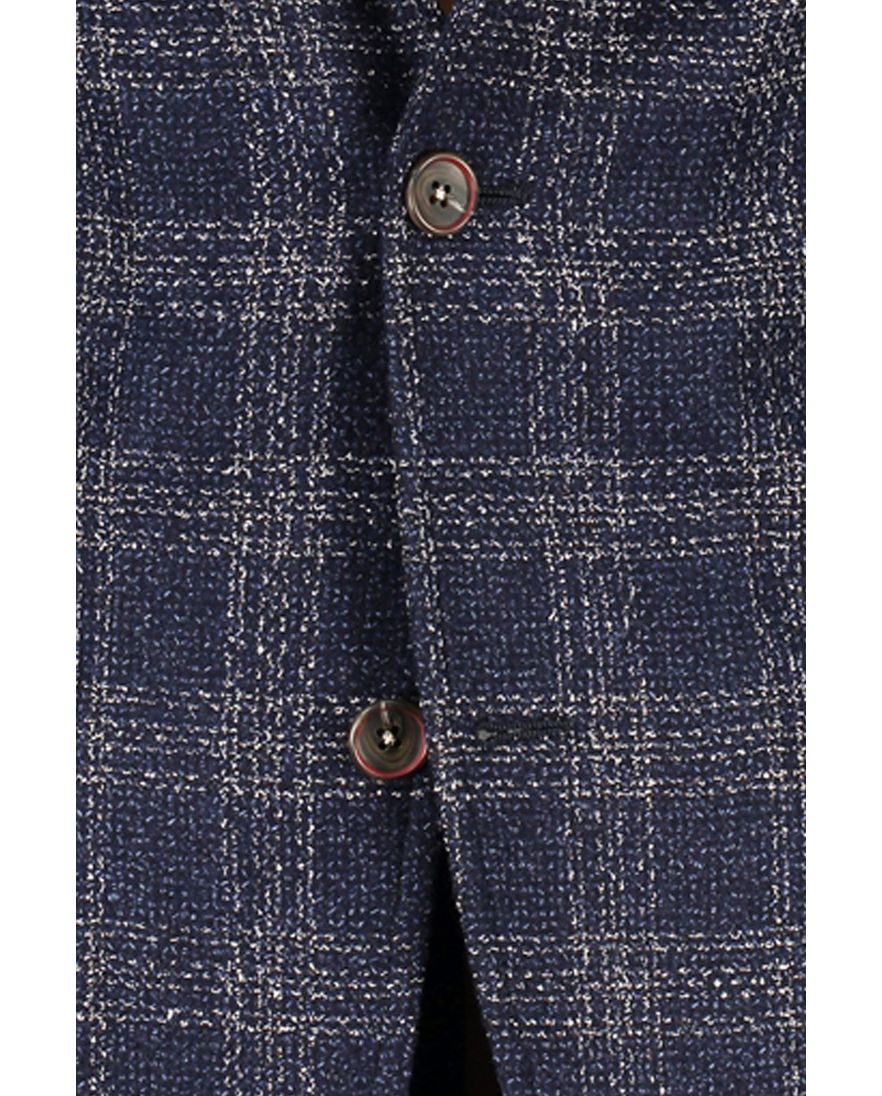 Digel Ken colbert geruit donkerblauw