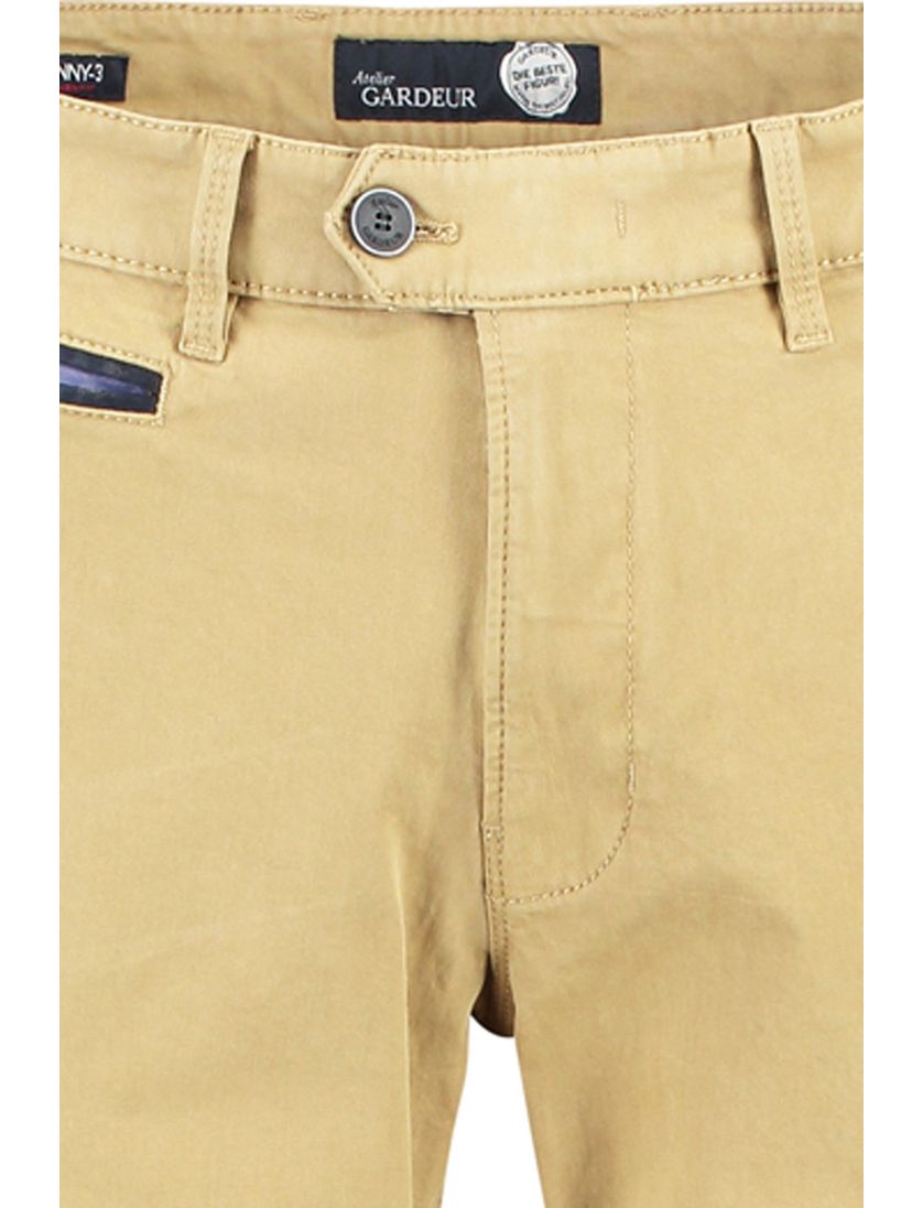 Gardeur Benny-3 chino modern fit lichtbruin