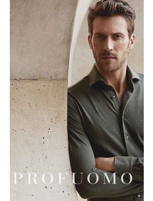 Overhemd Profuomo Originale groen