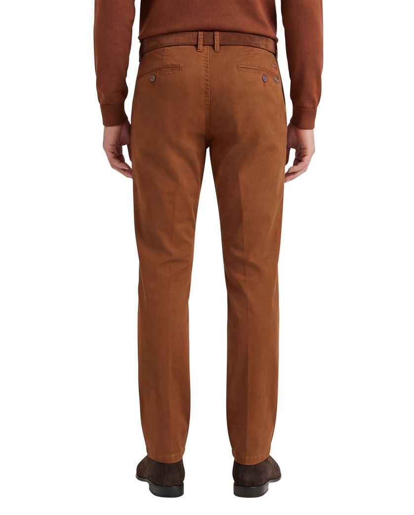 M.E.N.S. pantalon Madison bruin katoen-stretch