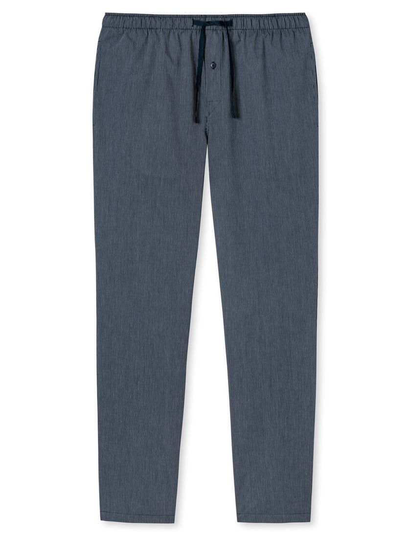 Mix & Relax Schiesser pyjamabroek lang gestreept blauw