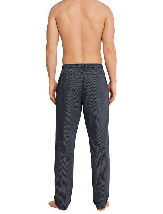 Mix & Relax Schiesser pyjamabroek lang gestreept blauw