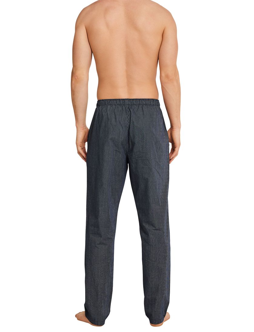 Mix & Relax Schiesser pyjamabroek lang gestreept blauw