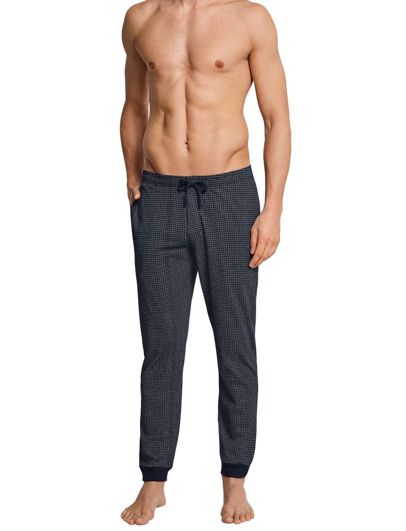 Mix & Relax pyjamabroek Schiesser navy ruit