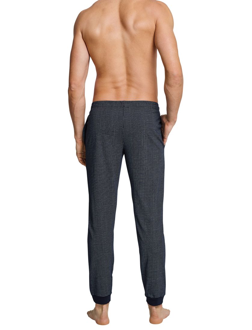 Mix & Relax pyjamabroek Schiesser navy ruit