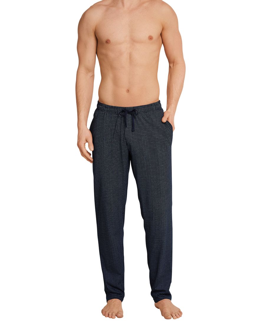 Mix & Relax Schiesser pyjamabroek lang navy