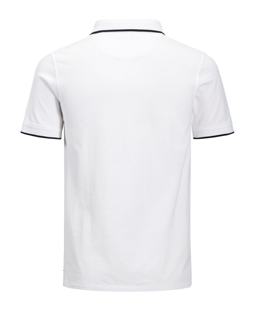 Jack & Jones Plus Size polo wit met logo