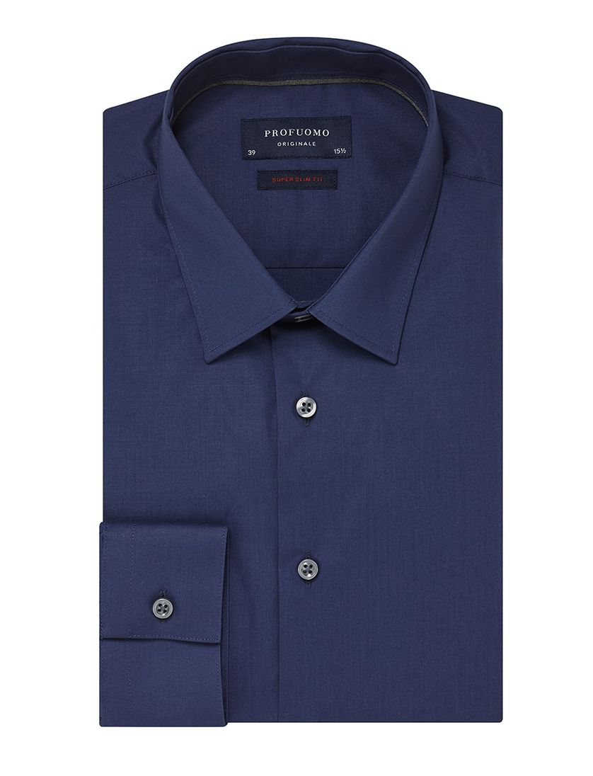 Overhemd Profuomo Super Slim Fit navy