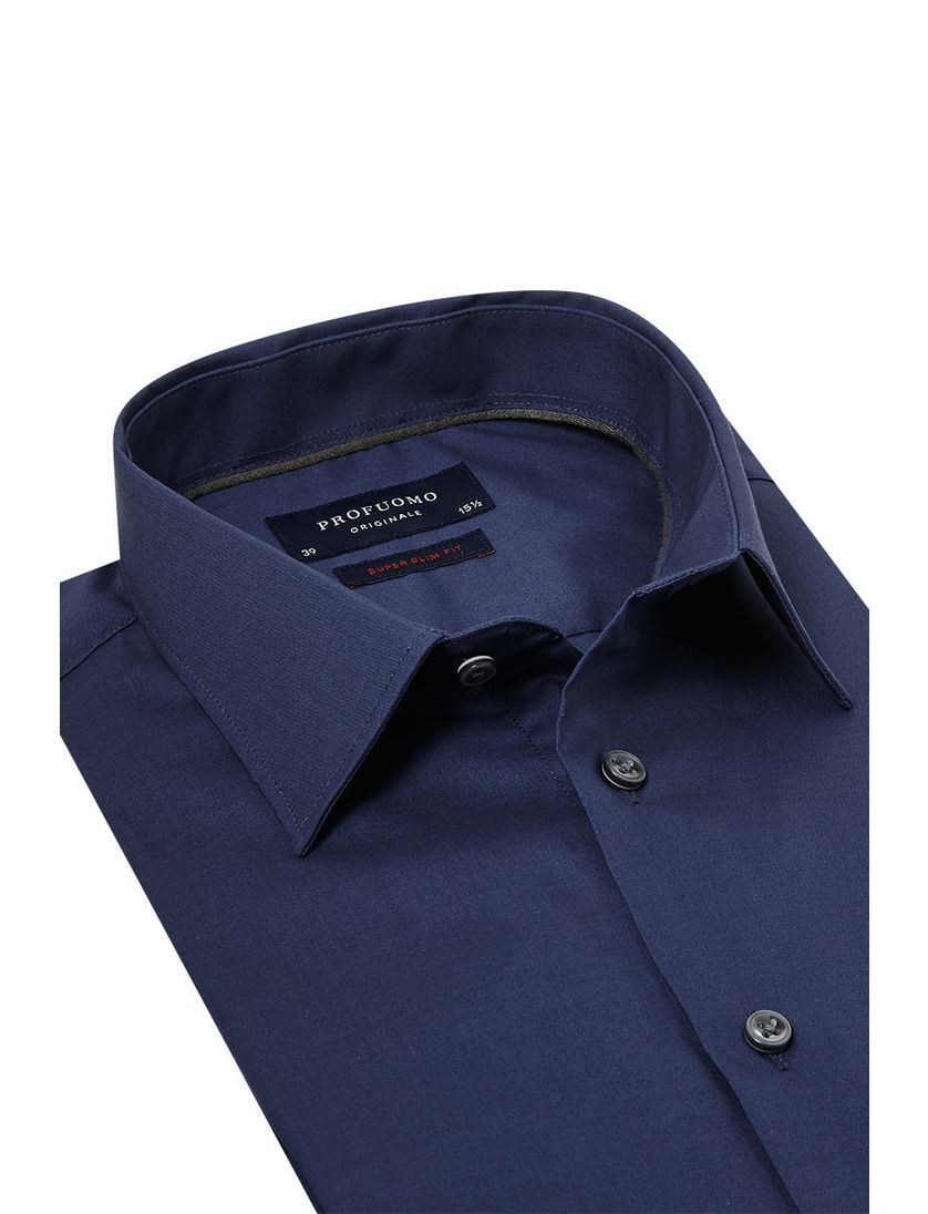 Overhemd Profuomo Super Slim Fit navy