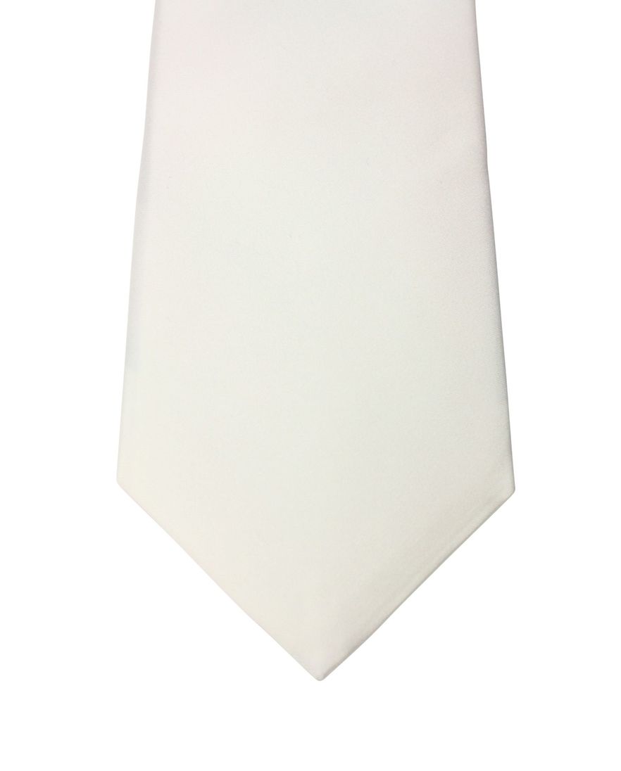 Profuomo stropdas ivoorwit zijde wedding