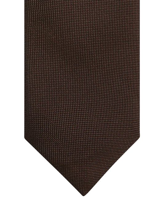 Profuomo stropdas bruin structuur
