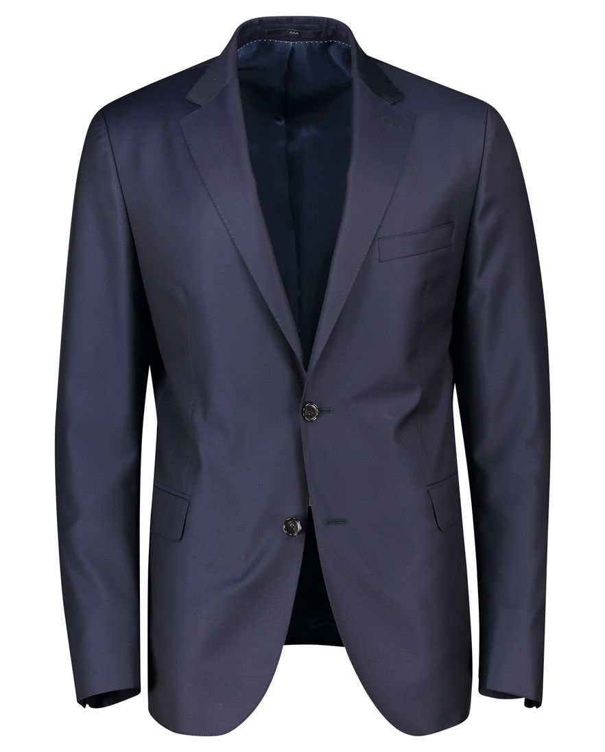 Dressler colbert mix & match donkerblauw effen wol normale fit