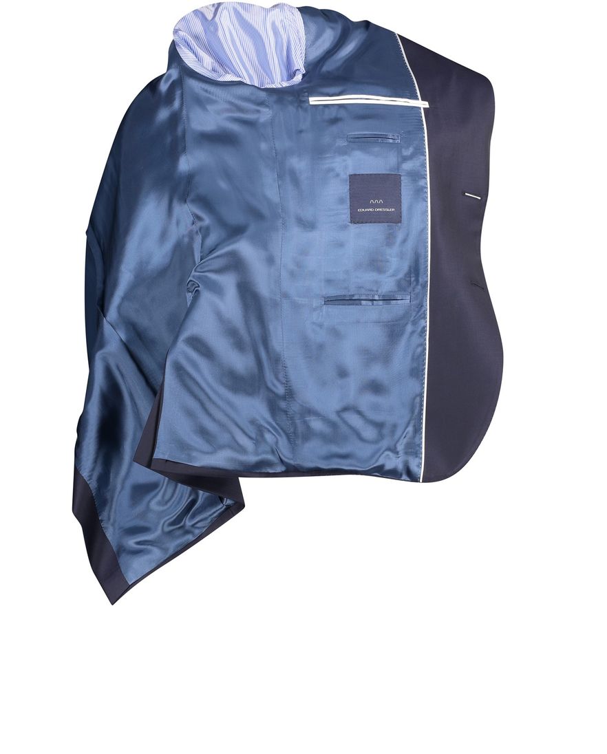 Dressler colbert mix & match donkerblauw effen wol normale fit