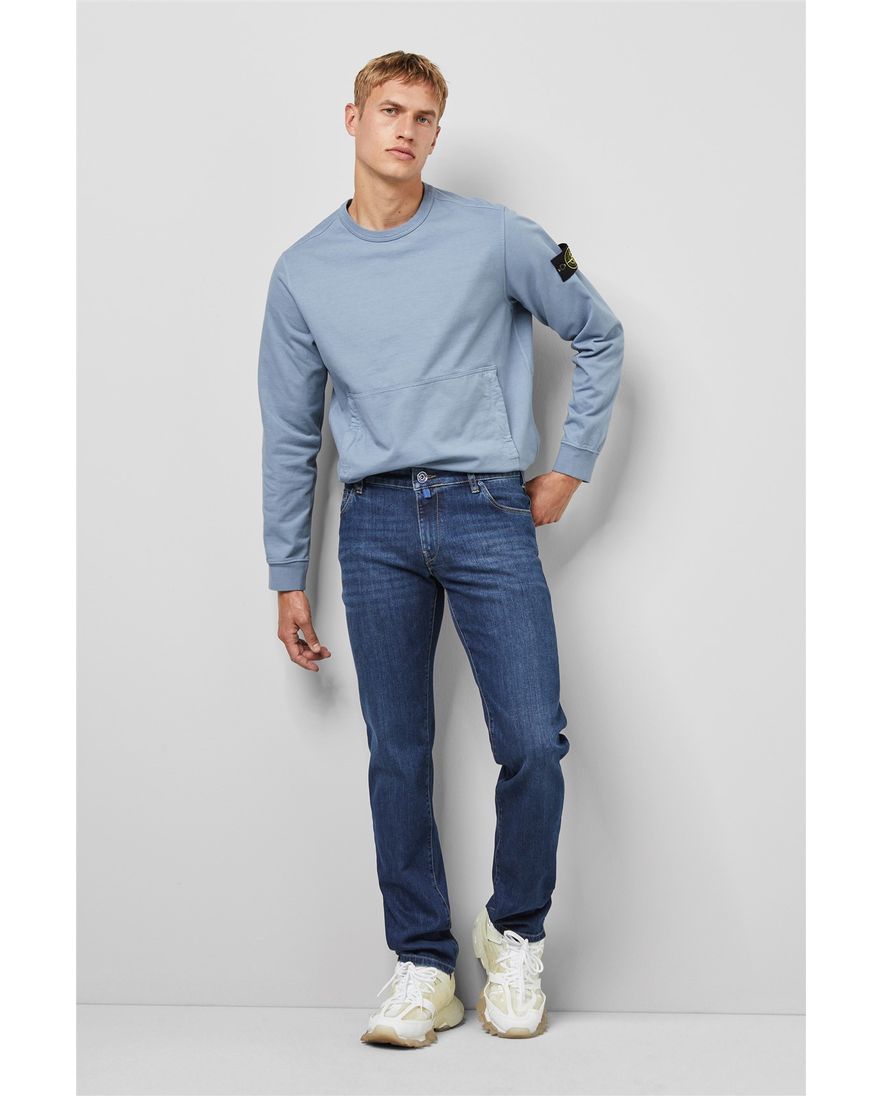 Meyer jeans M5 blauw Regular Fit denim