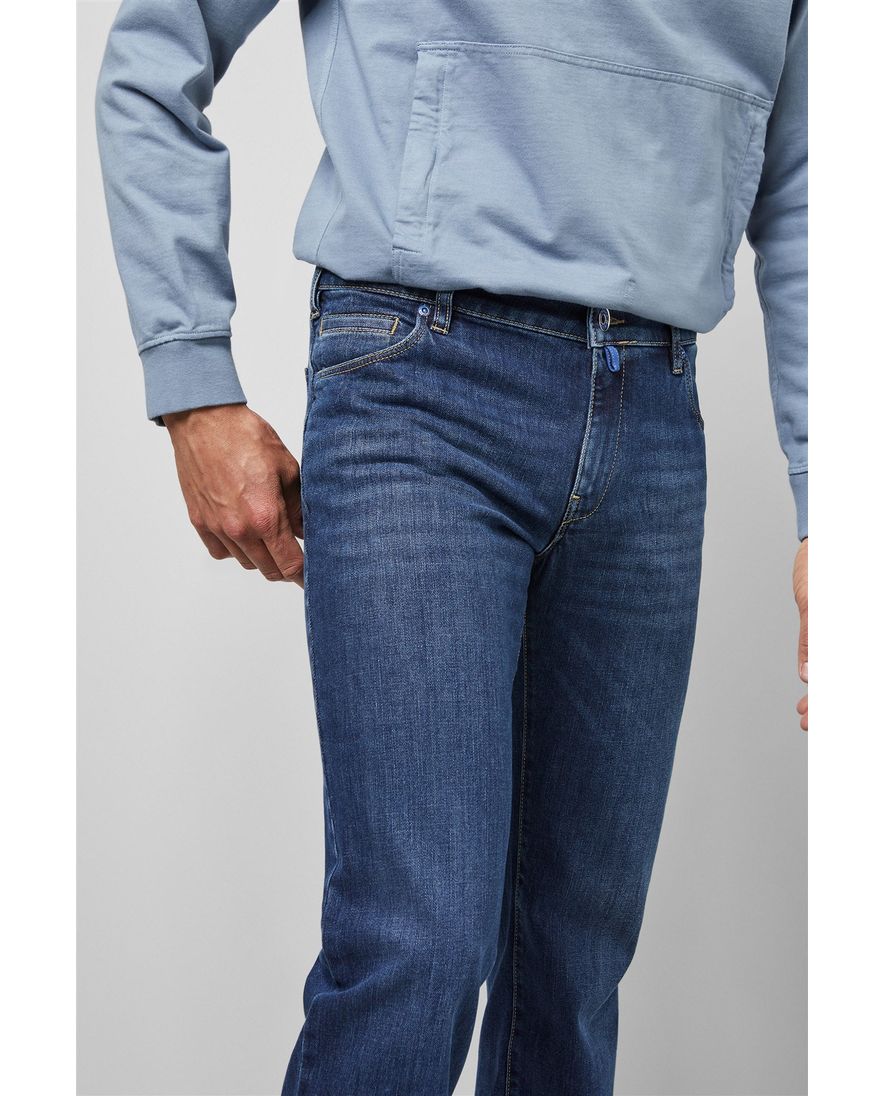 Meyer jeans M5 blauw Regular Fit denim