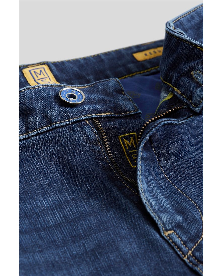 Meyer jeans M5 blauw Regular Fit denim