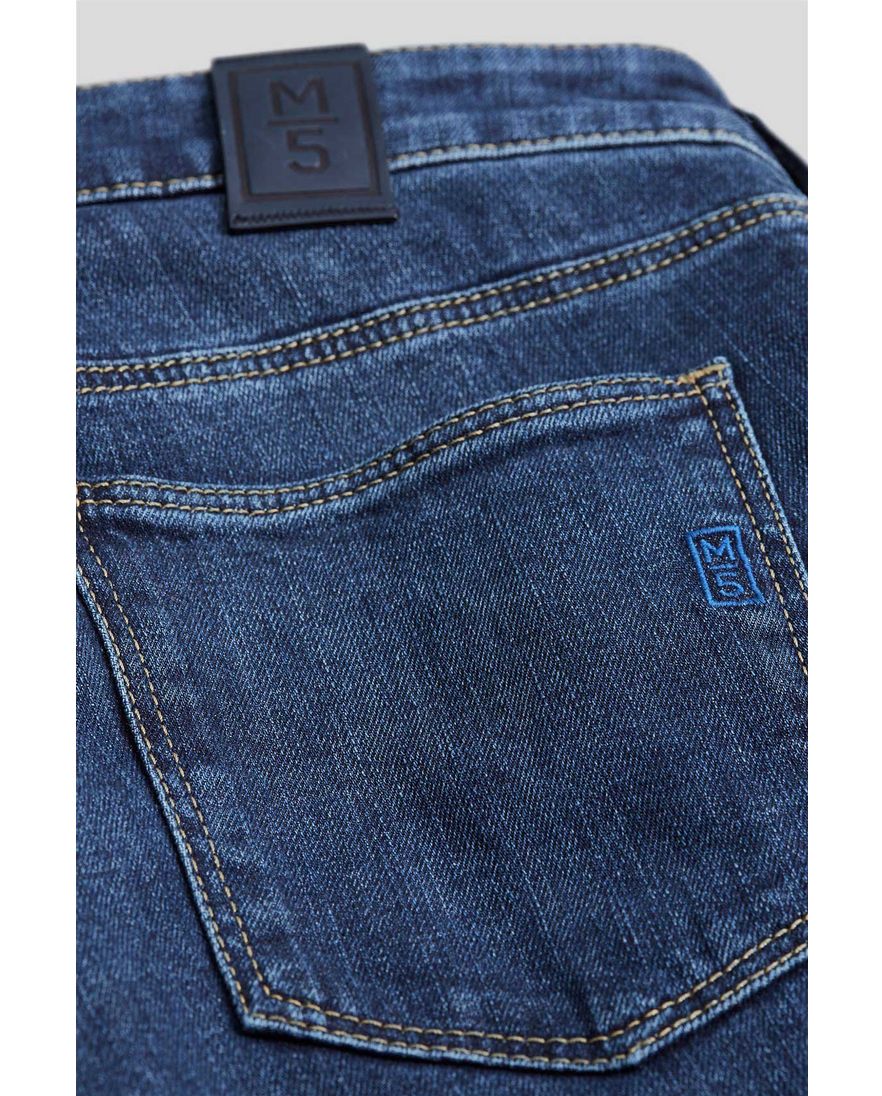 Meyer jeans M5 blauw Regular Fit denim