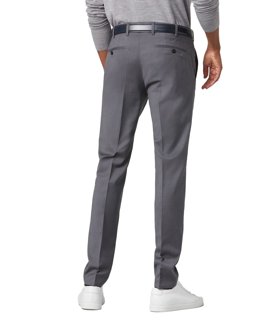 Grijze Meyer wollen pantalon bonn effen wol schulte herenmode