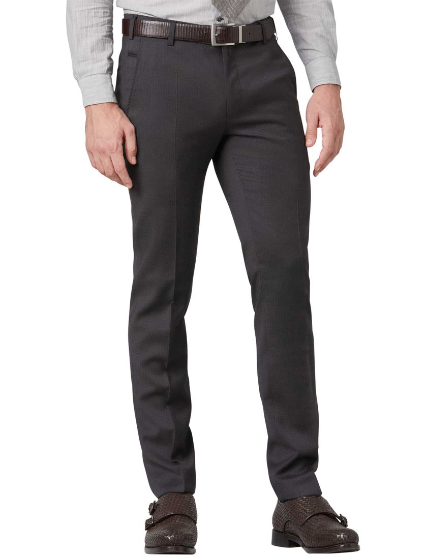 Meyer Bonn pantalon grijs effen wol