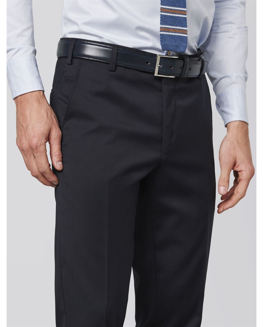 Meyer Bonn wollen pantalon donkerblauw