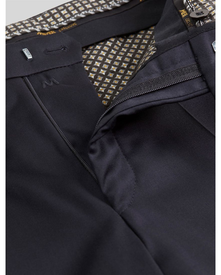Meyer Bonn wollen pantalon donkerblauw