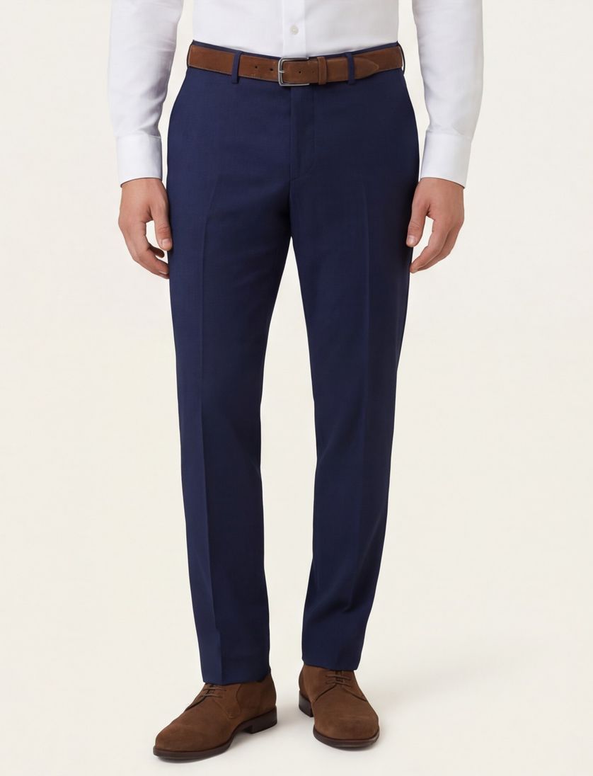 Roy Robson pantalon donkerblauw Mix & Match wol