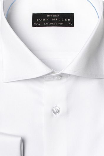 John Miller overhemd Tailored Fit dubbele manchet