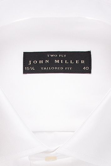 John Miller shirt tailored fit wit mouwlengte 7 easy care