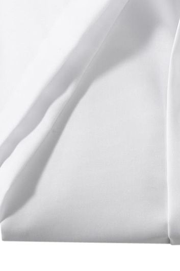 Olymp overhemd korte mouw wit uni Luxor Modern Fit met borstzak