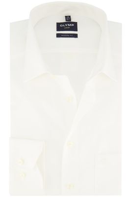 Olymp Olymp overhemd mouwlengte 7 Luxor Modern Fit wit effen 100% katoen