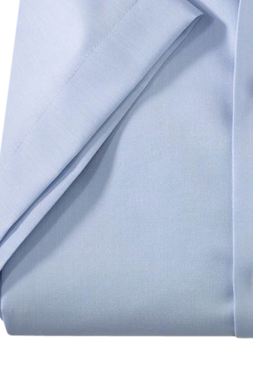 Olymp korte mouw overhemd lichtblauw strijkvrij