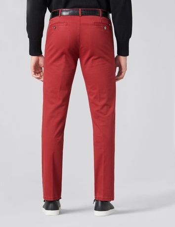 Meyer Pantalon katoen rood
