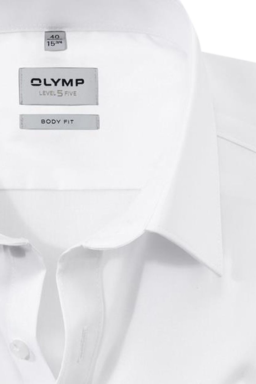 Olymp overhemd wit body fit semi widespread